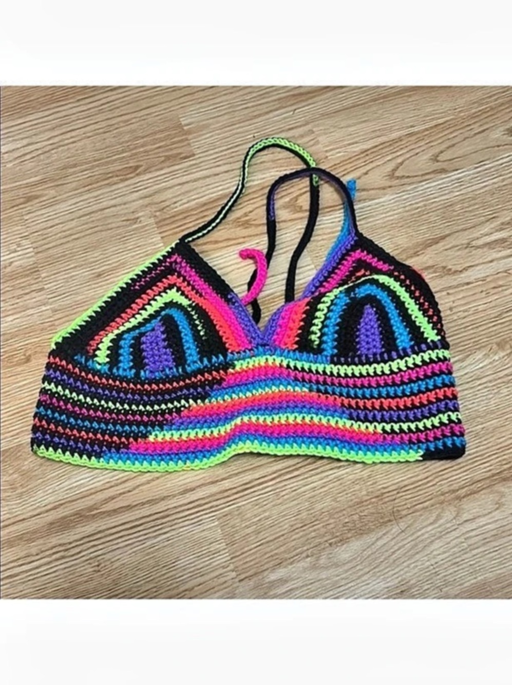 Crochet Bikini Tops Multicolor Like New